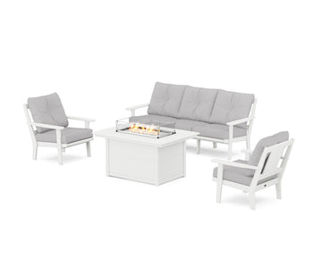 Prairie Deep Seating Fire Pit Table Set