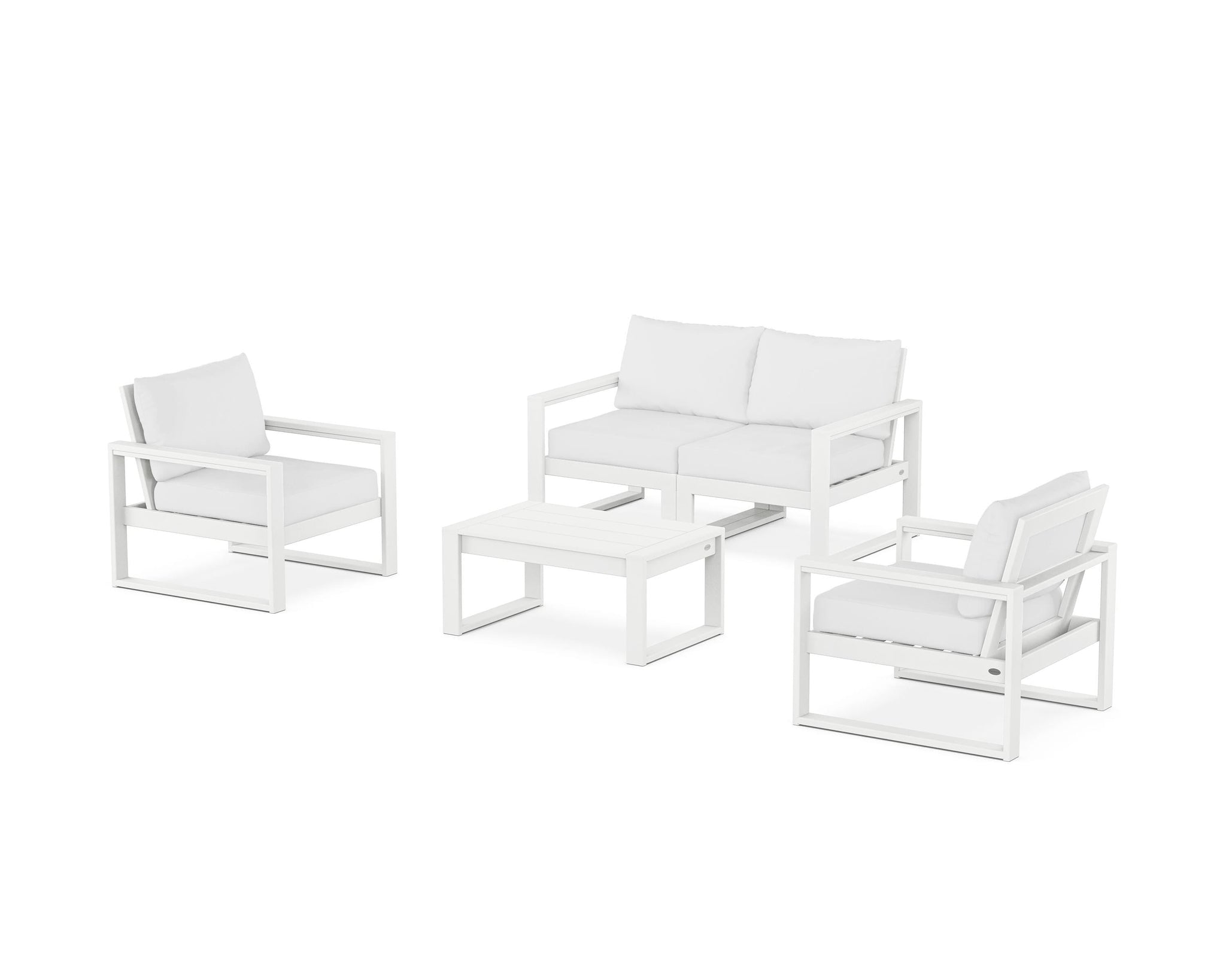 EDGE Sectional 4-Piece Deep Seating Set with Loveseat