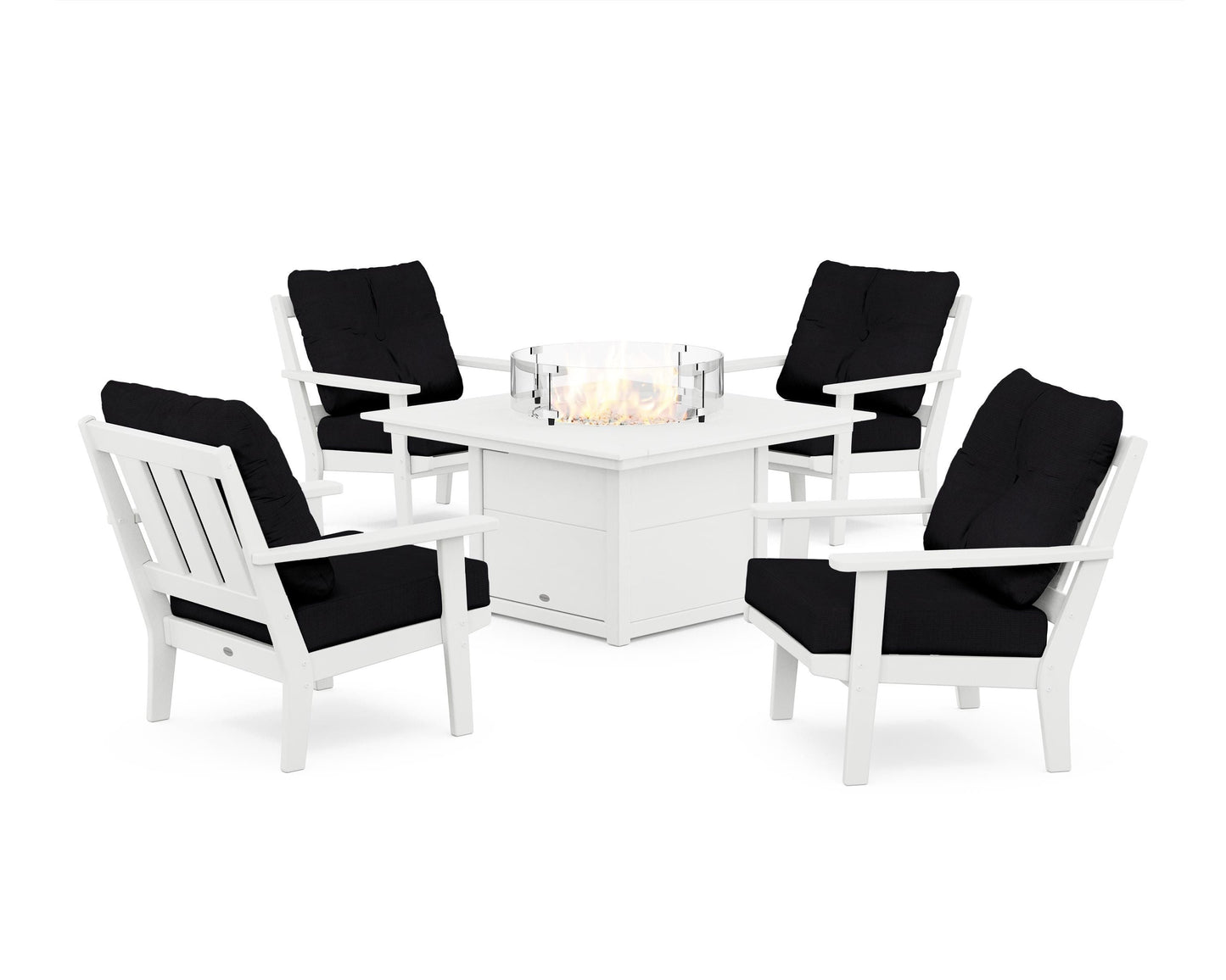 Oxford 5-Piece Deep Seating Set with Fire Pit Table