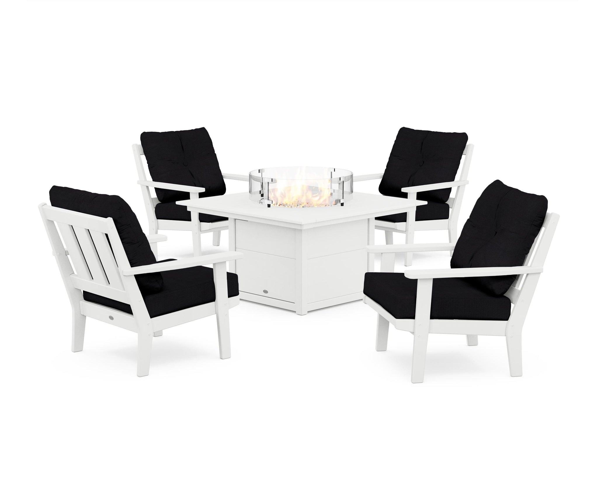 Oxford 5-Piece Deep Seating Set with Fire Pit Table