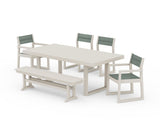 EDGE Sling 6-Piece Dining Set with Bench