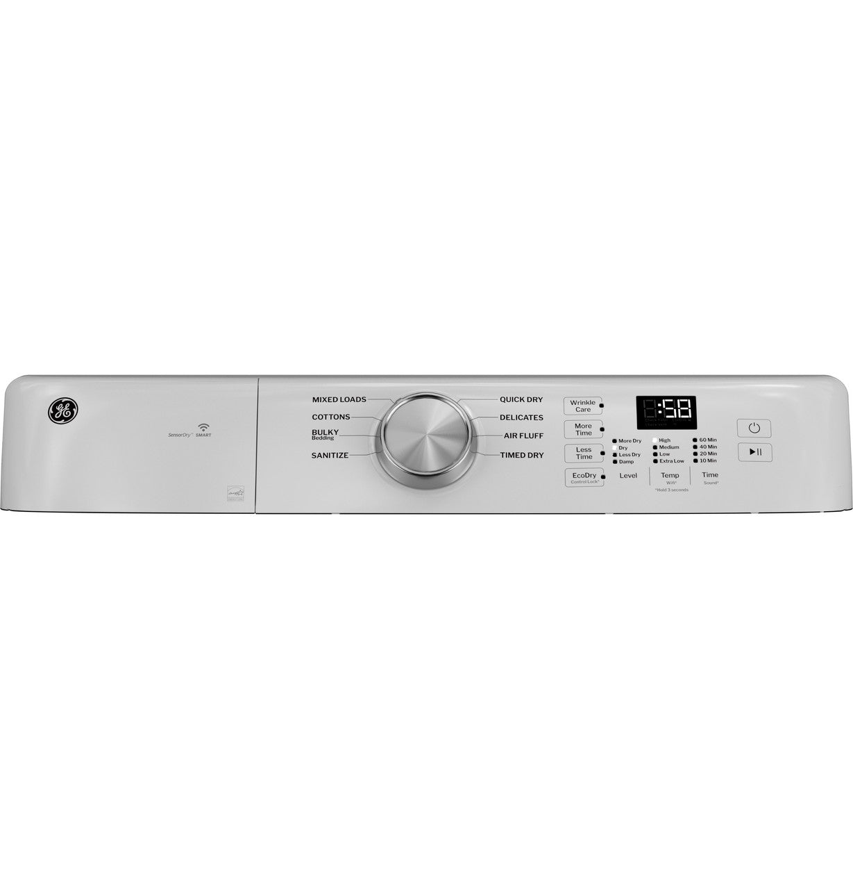 GE® ENERGY STAR® 7.8 cu. ft. Capacity Smart Front Load Electric Dryer