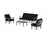 Prairie 4-Piece Deep Seating Set with Sofa