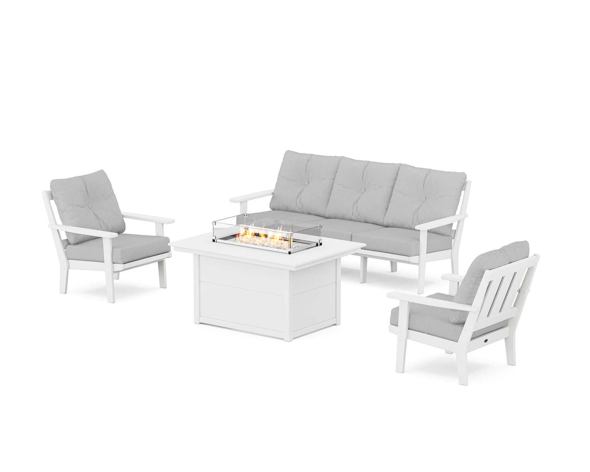 Oxford Deep Seating Fire Pit Table Set