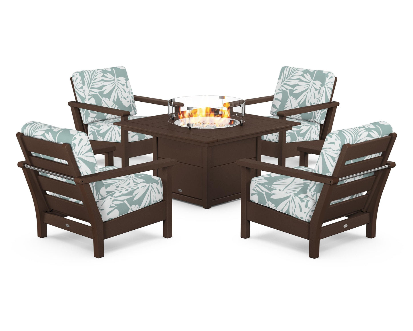 Harbour 5-Piece Conversation Set with Fire Pit Table