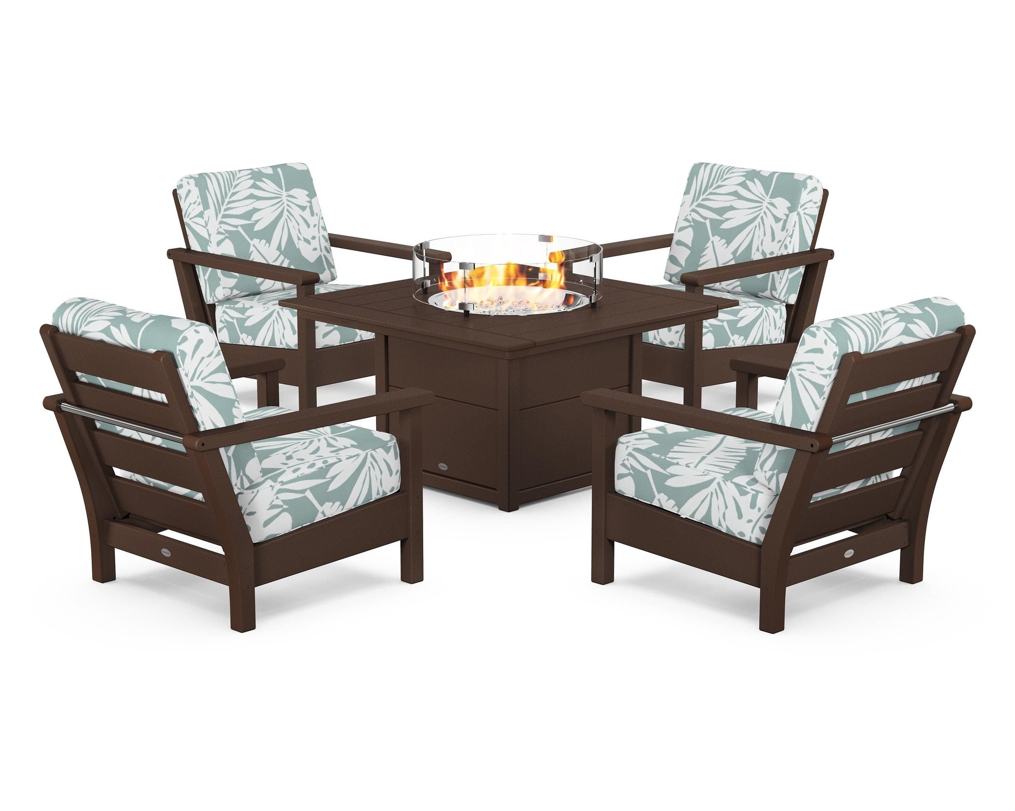 Harbour 5-Piece Conversation Set with Fire Pit Table