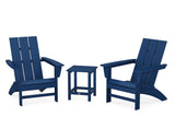 Modern 3-Piece Adirondack Set with Long Island 18" Side Table