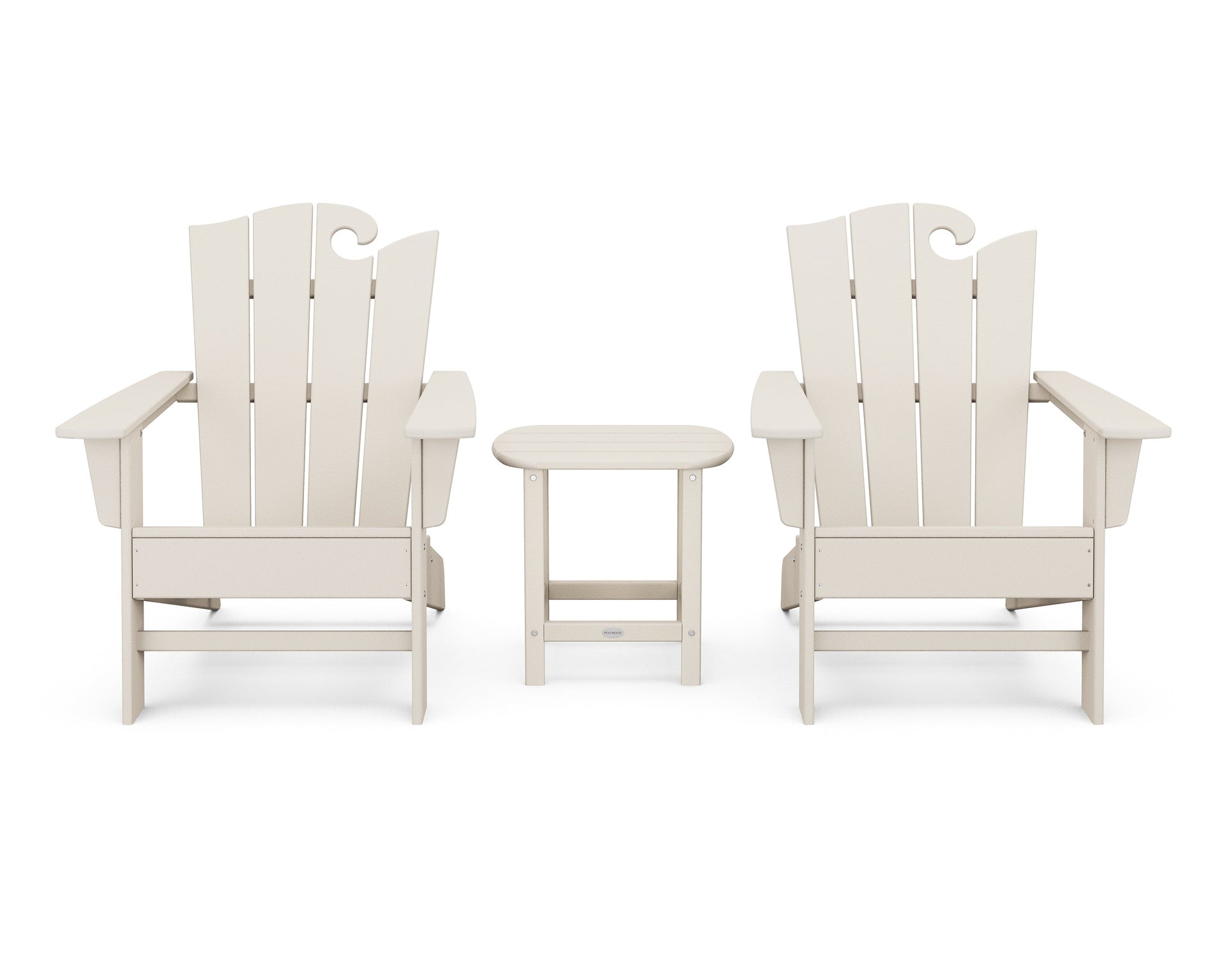 Wave 3-Piece Adirondack Set with The Ocean Chair