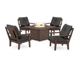 Prairie 5-Piece Deep Seating Set with Fire Pit Table