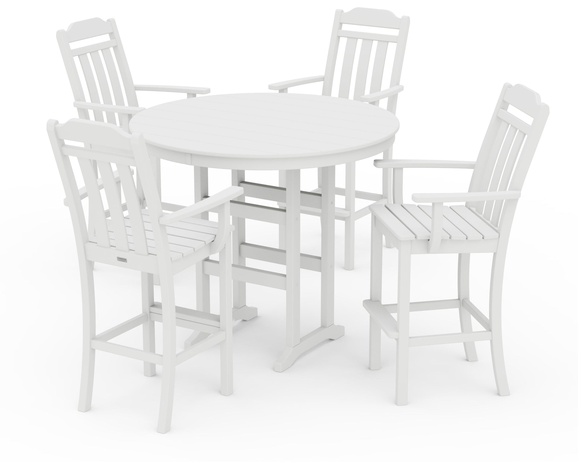 Cottage 5-Piece Round Farmhouse Bar Set