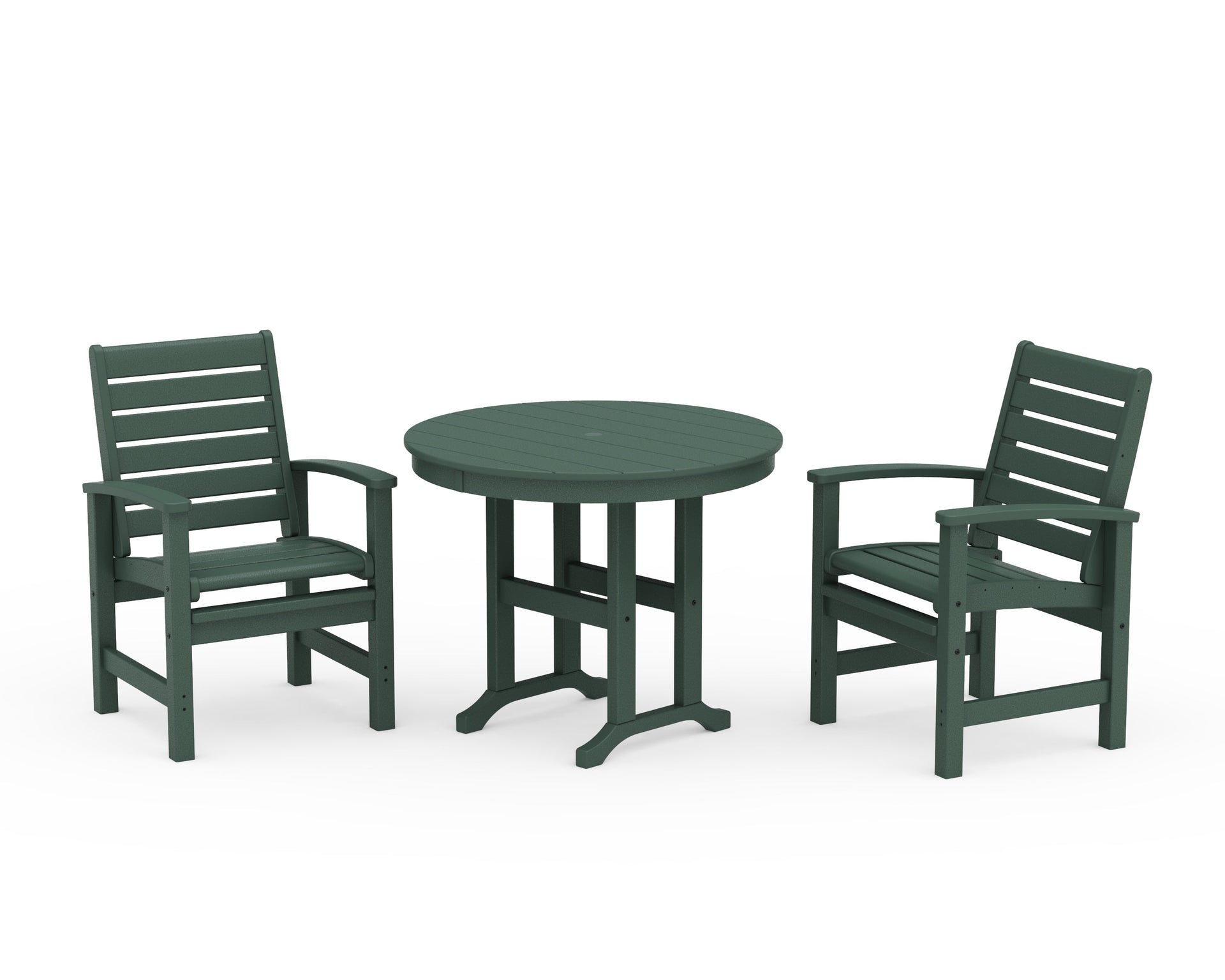 Signature 3-Piece Round Farmhouse Dining Set