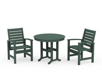 Signature 3-Piece Round Farmhouse Dining Set