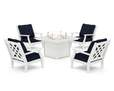 Wovendale 5-Piece Deep Seating Set with Fire Pit Table