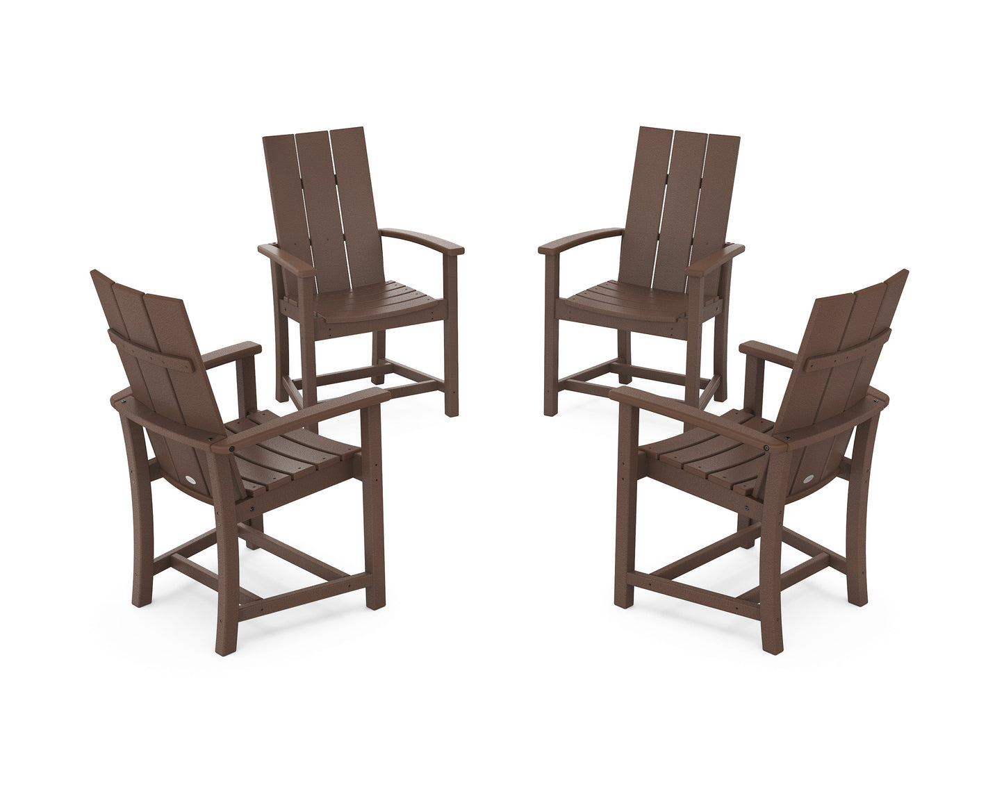 Modern 4-Piece Upright Adirondack Conversation Set