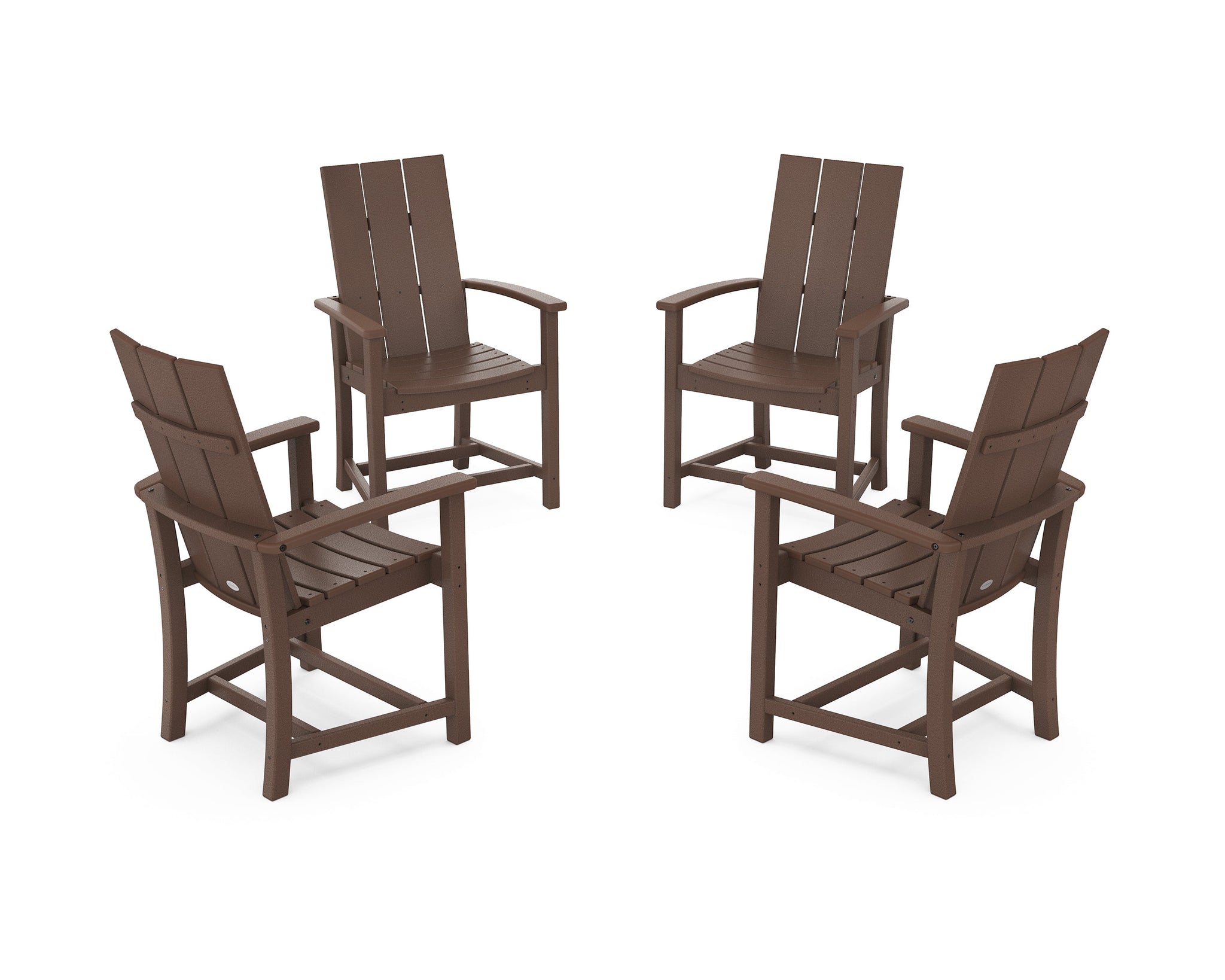 Modern 4-Piece Upright Adirondack Conversation Set