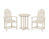 Classic Adirondack 3-Piece Round Bistro Dining Set