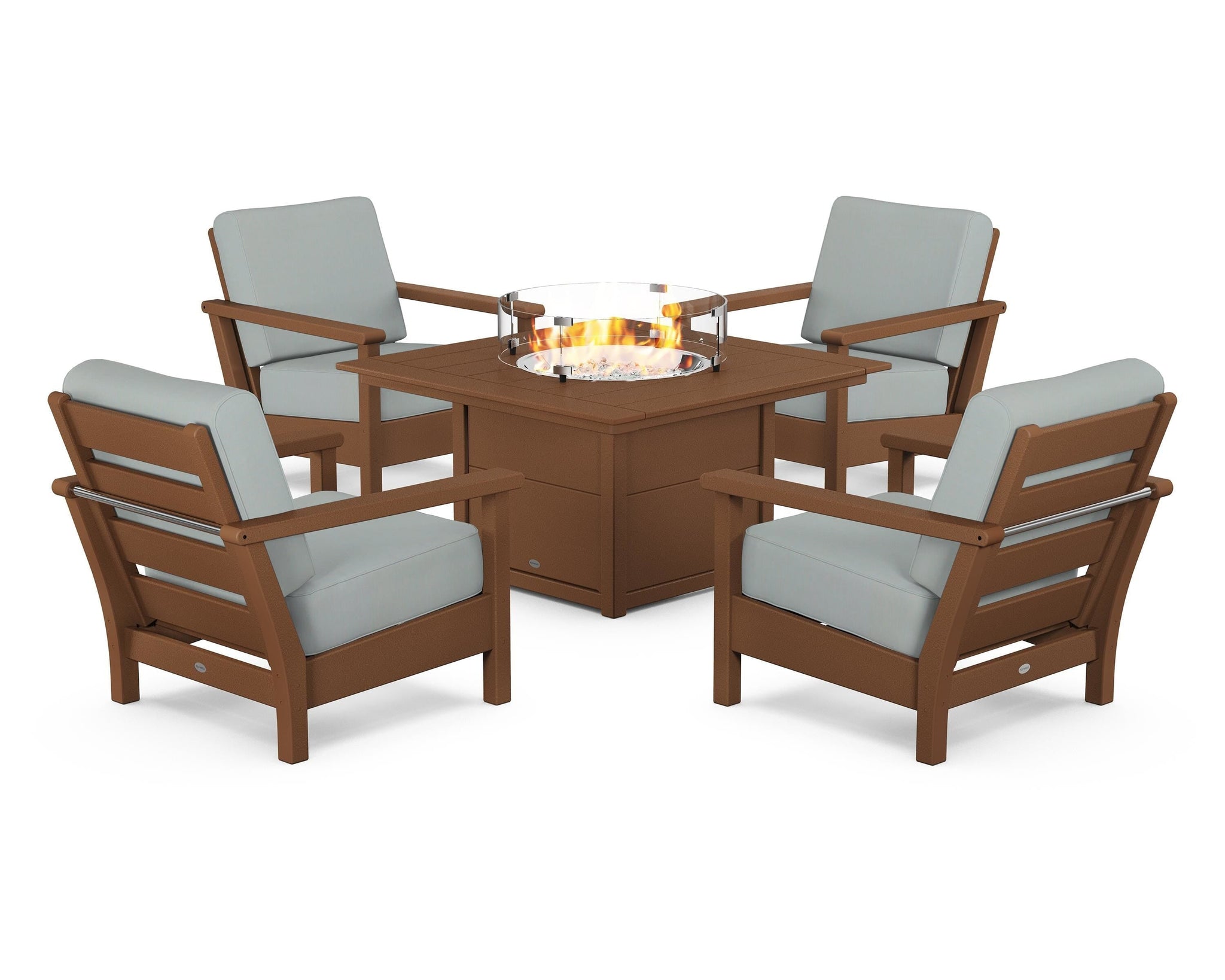 Harbour 5-Piece Conversation Set with Fire Pit Table