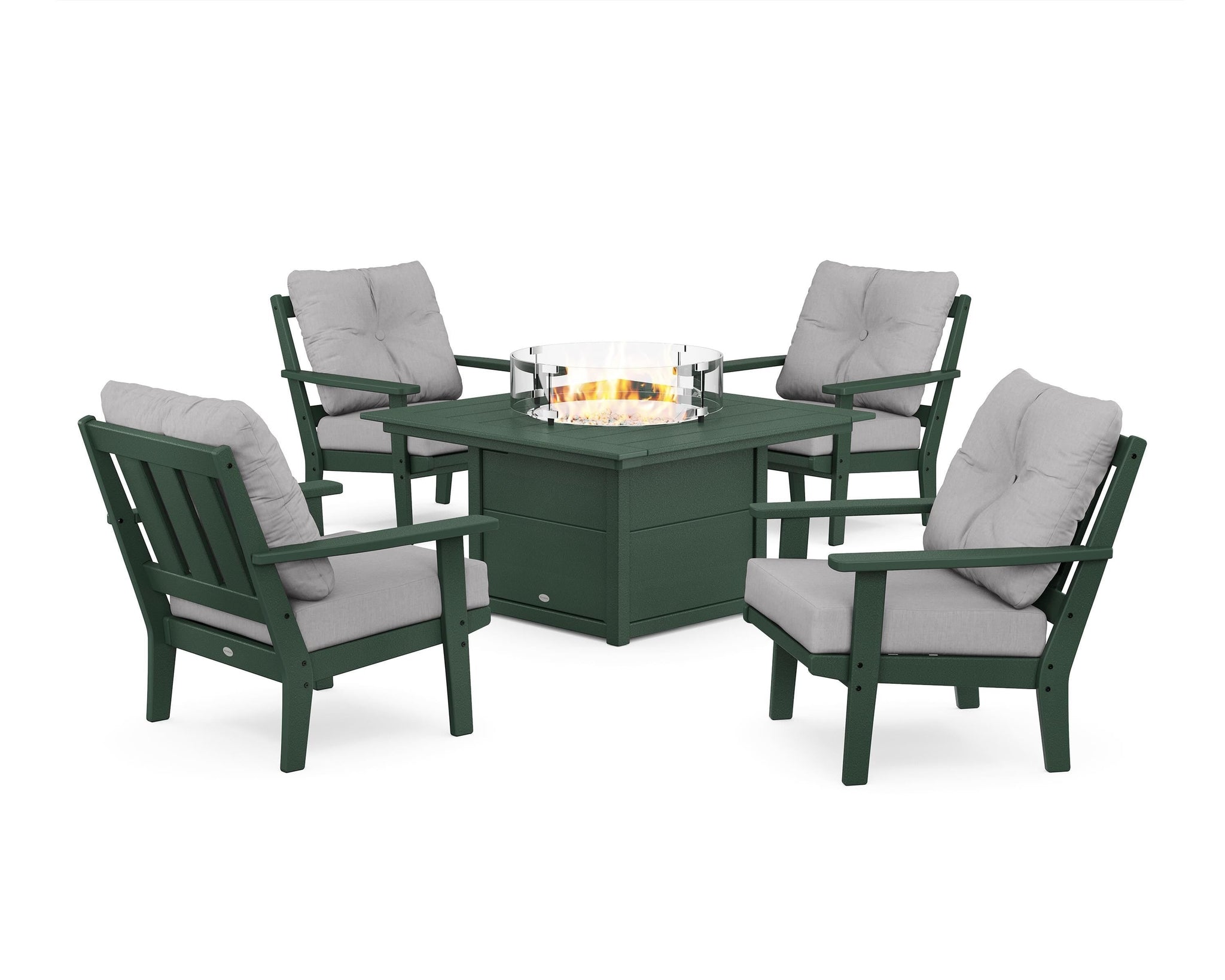 Oxford 5-Piece Deep Seating Set with Fire Pit Table