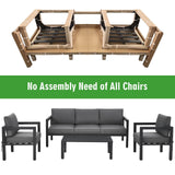 Costway 4-Piece Outdoor Patio Furniture Set Gray 78053694 New