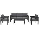 Costway 4-Piece Outdoor Patio Furniture Set Gray 78053694 New