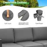 Costway 4-Piece Outdoor Patio Furniture Set Gray 78053694 New