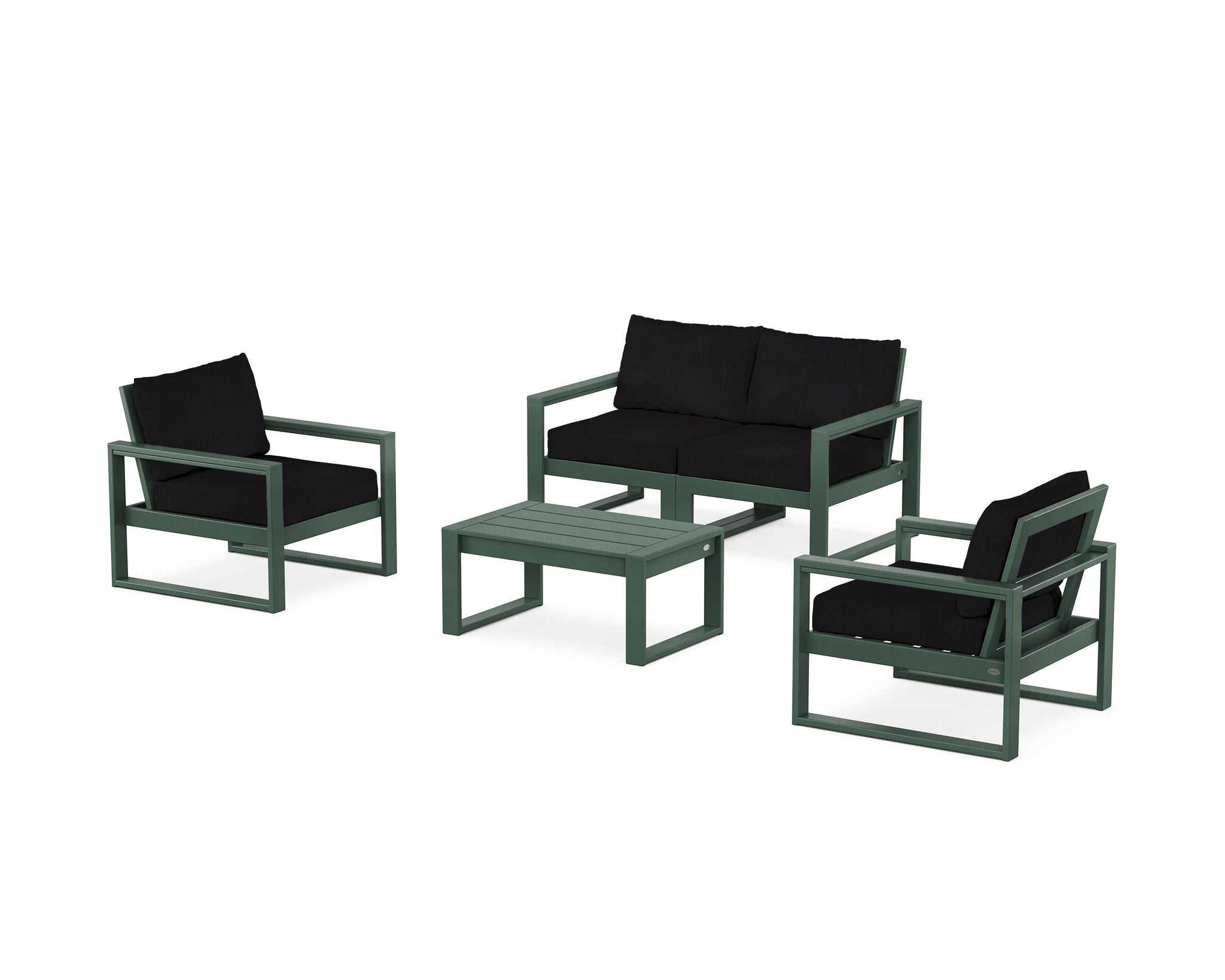 EDGE Sectional 4-Piece Deep Seating Set with Loveseat