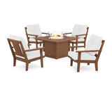 Prairie 5-Piece Deep Seating Set with Fire Pit Table