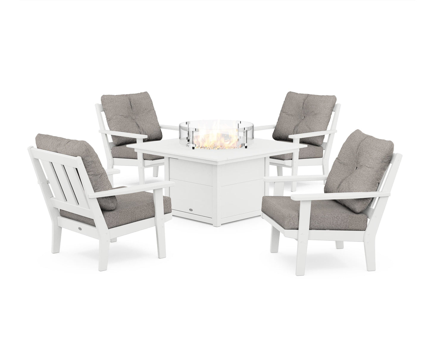Oxford 5-Piece Deep Seating Set with Fire Pit Table