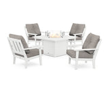 Oxford 5-Piece Deep Seating Set with Fire Pit Table