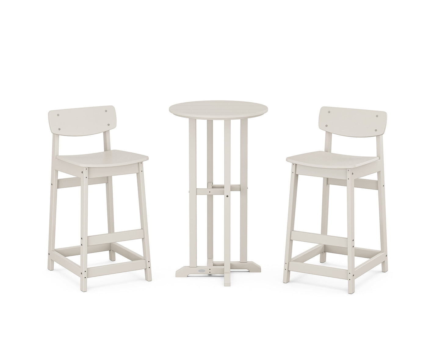 Modern Studio Urban Lowback Bar Chair 3-Piece Bistro Set