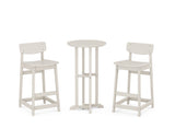Modern Studio Urban Lowback Bar Chair 3-Piece Bistro Set