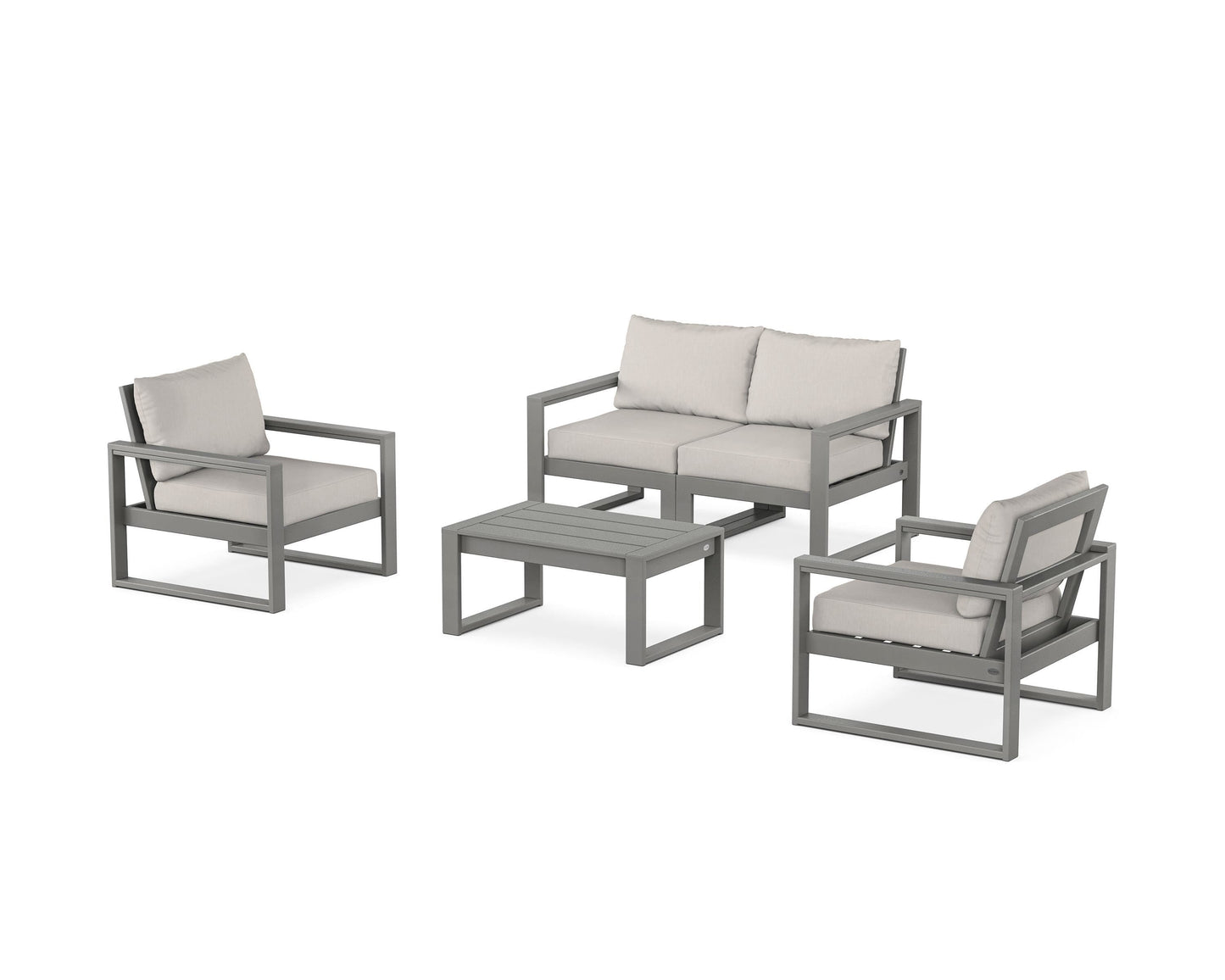 EDGE Sectional 4-Piece Deep Seating Set with Loveseat