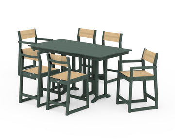 EDGE Sling 7-Piece Farmhouse Counter Set