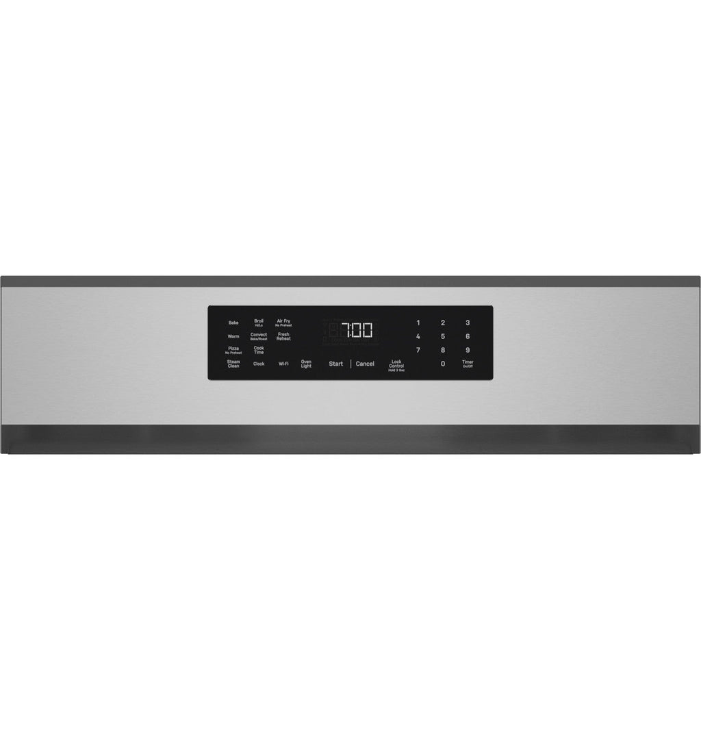GE Profile™ 30” Smart Free-Standing Gas Convection Range with No Preheat Air Fry and EasyWash™ Oven Tray