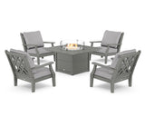 Wovendale 5-Piece Deep Seating Set with Fire Pit Table