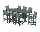 Coastal 9-Piece Bar Set with Trestle Legs