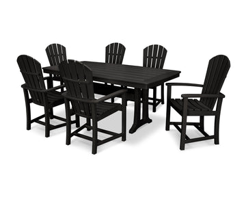 Palm Coast 7-Piece Dining Set with Trestle Legs