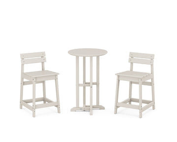 Modern Studio Plaza Lowback 3-Piece Bistro Counter Set