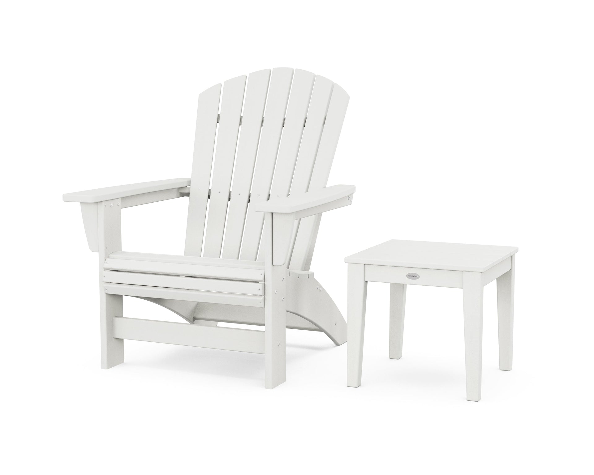 Nautical Grand Adirondack Chair with Side Table
