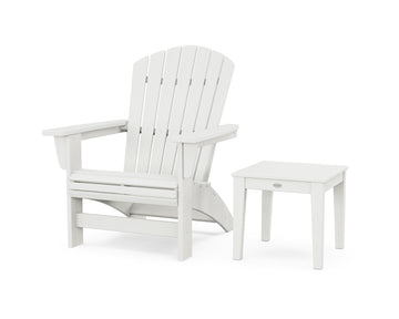 Nautical Grand Adirondack Chair with Side Table