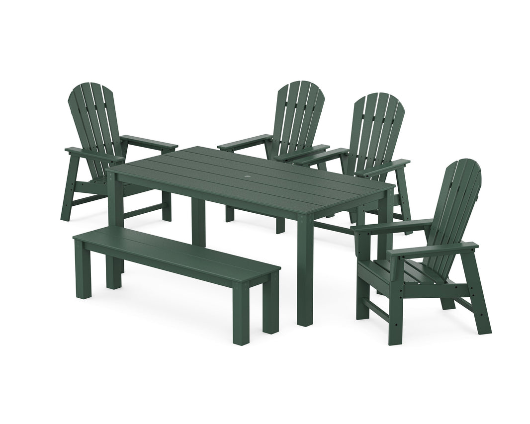 South Beach 6-Piece Parsons Dining Set with Bench
