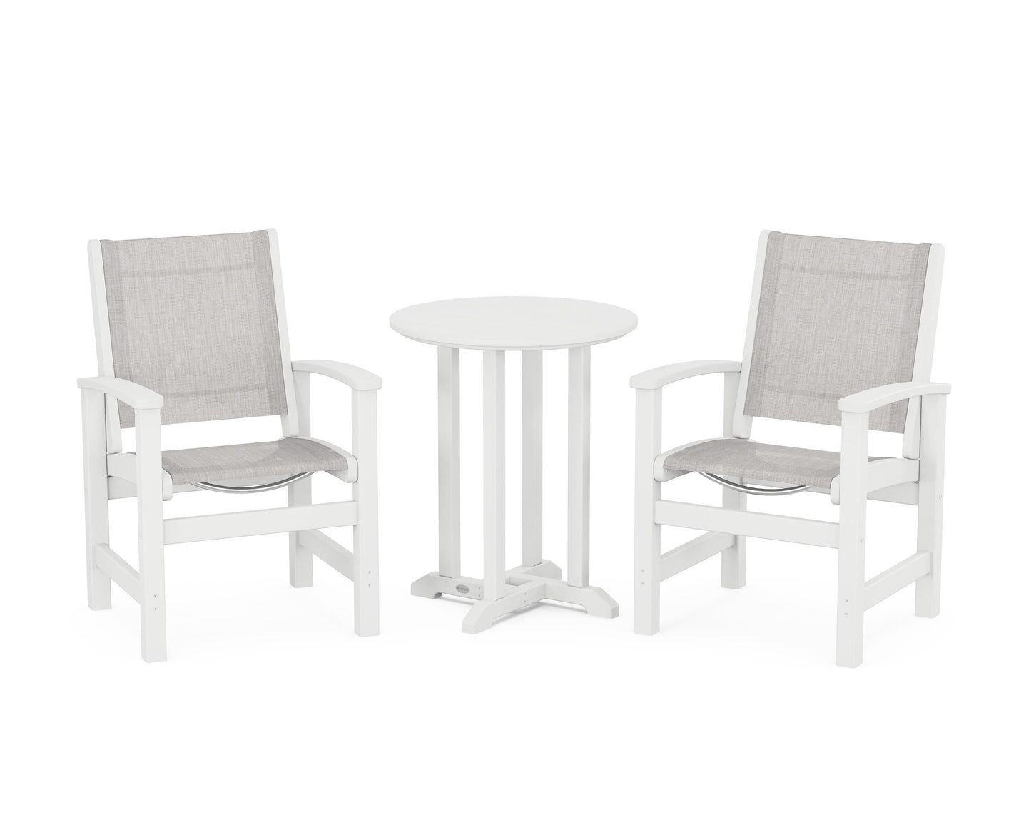 Coastal 3-Piece Round Bistro Dining Set