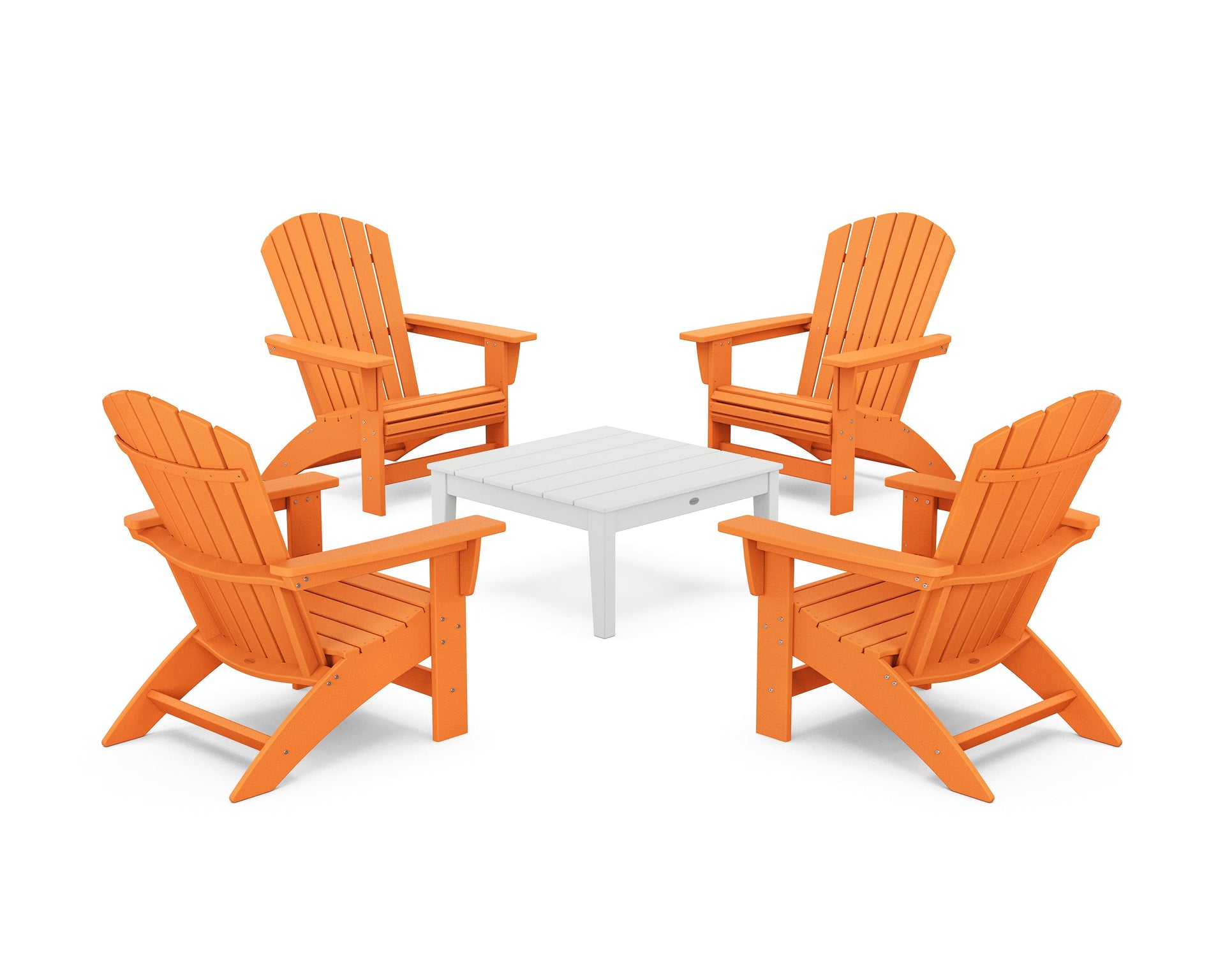 5-Piece Nautical Grand Adirondack Chair Conversation Group