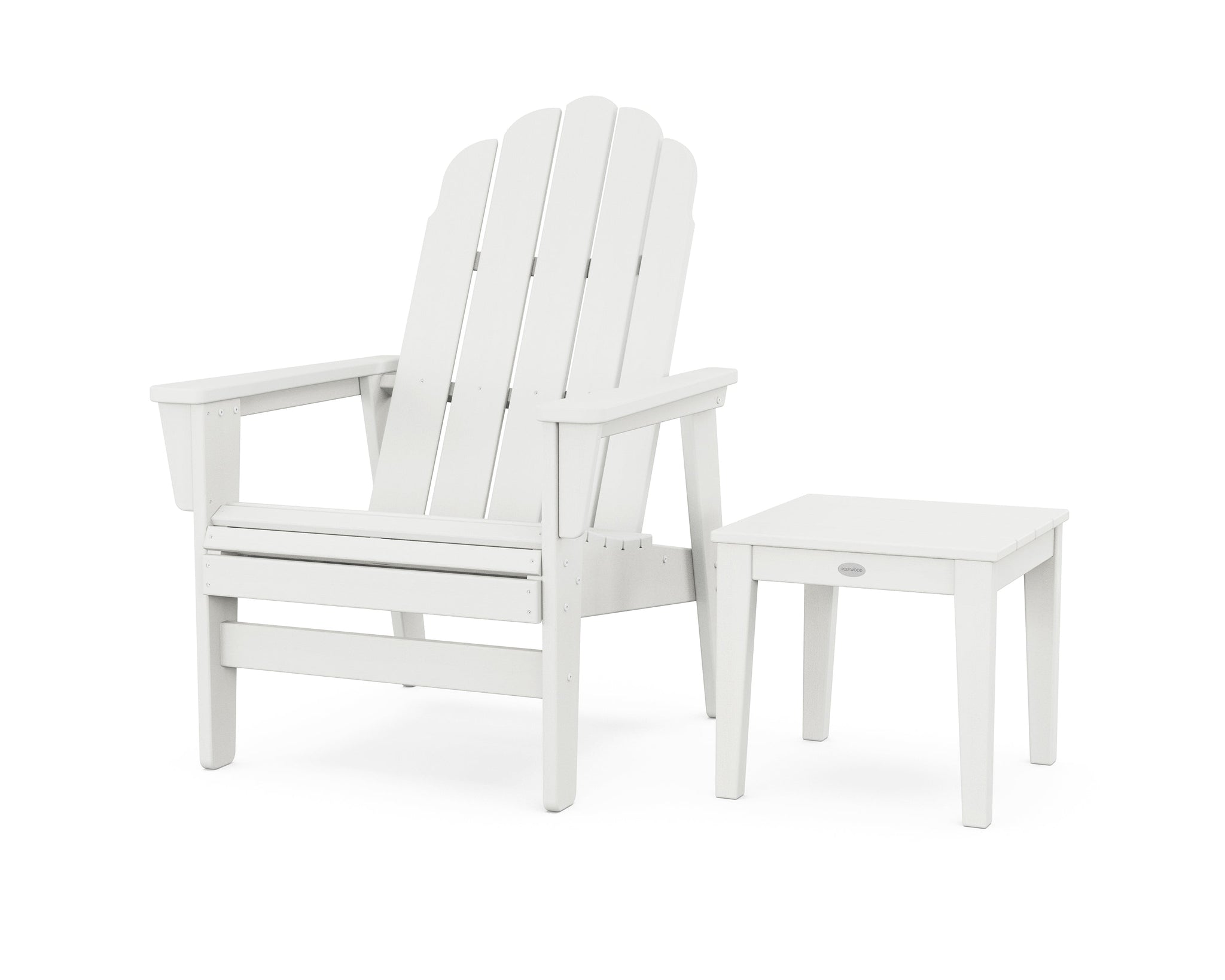 Vineyard Grand Upright Adirondack Chair with Side Table