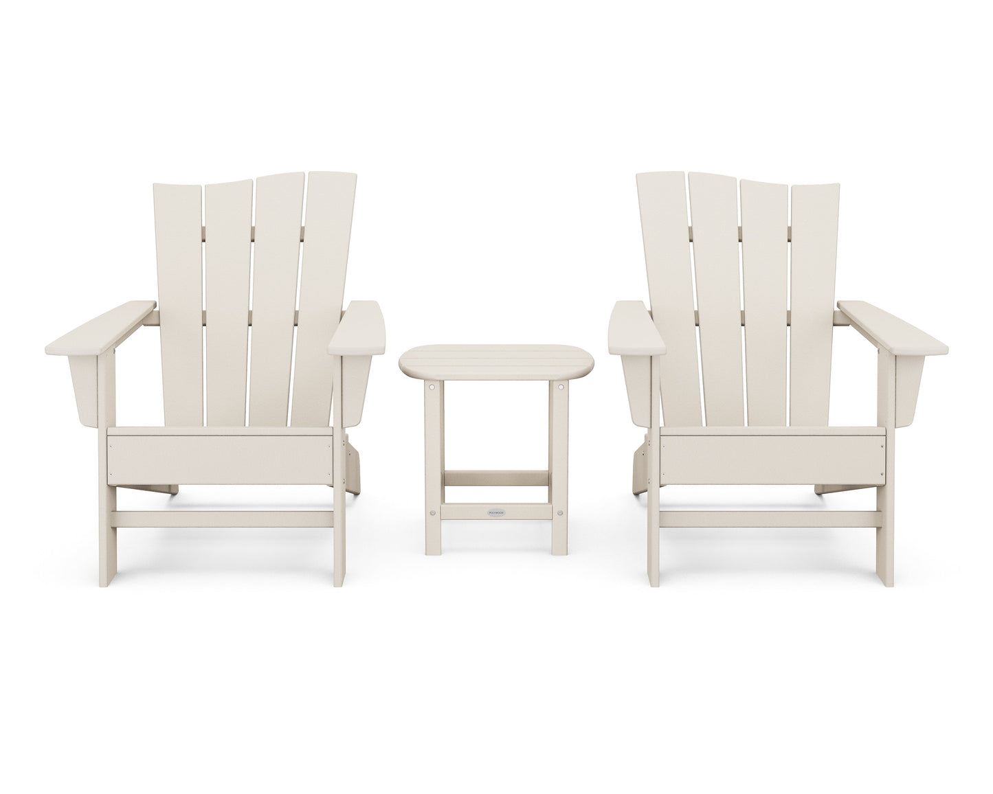 Wave 3-Piece Adirondack Chair Set