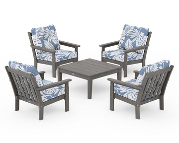 Vineyard 5-Piece Deep Seating Conversation Set