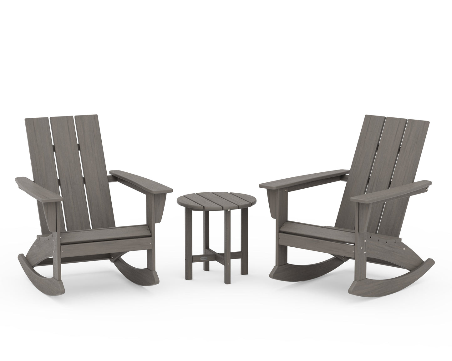 Modern 3-Piece Adirondack Rocking Chair Set