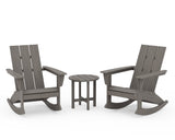 Modern 3-Piece Adirondack Rocking Chair Set