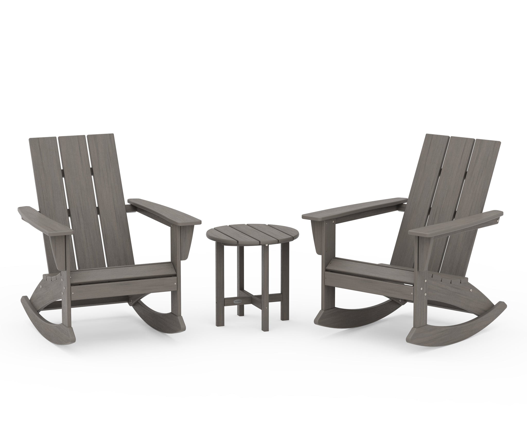 Modern 3-Piece Adirondack Rocking Chair Set
