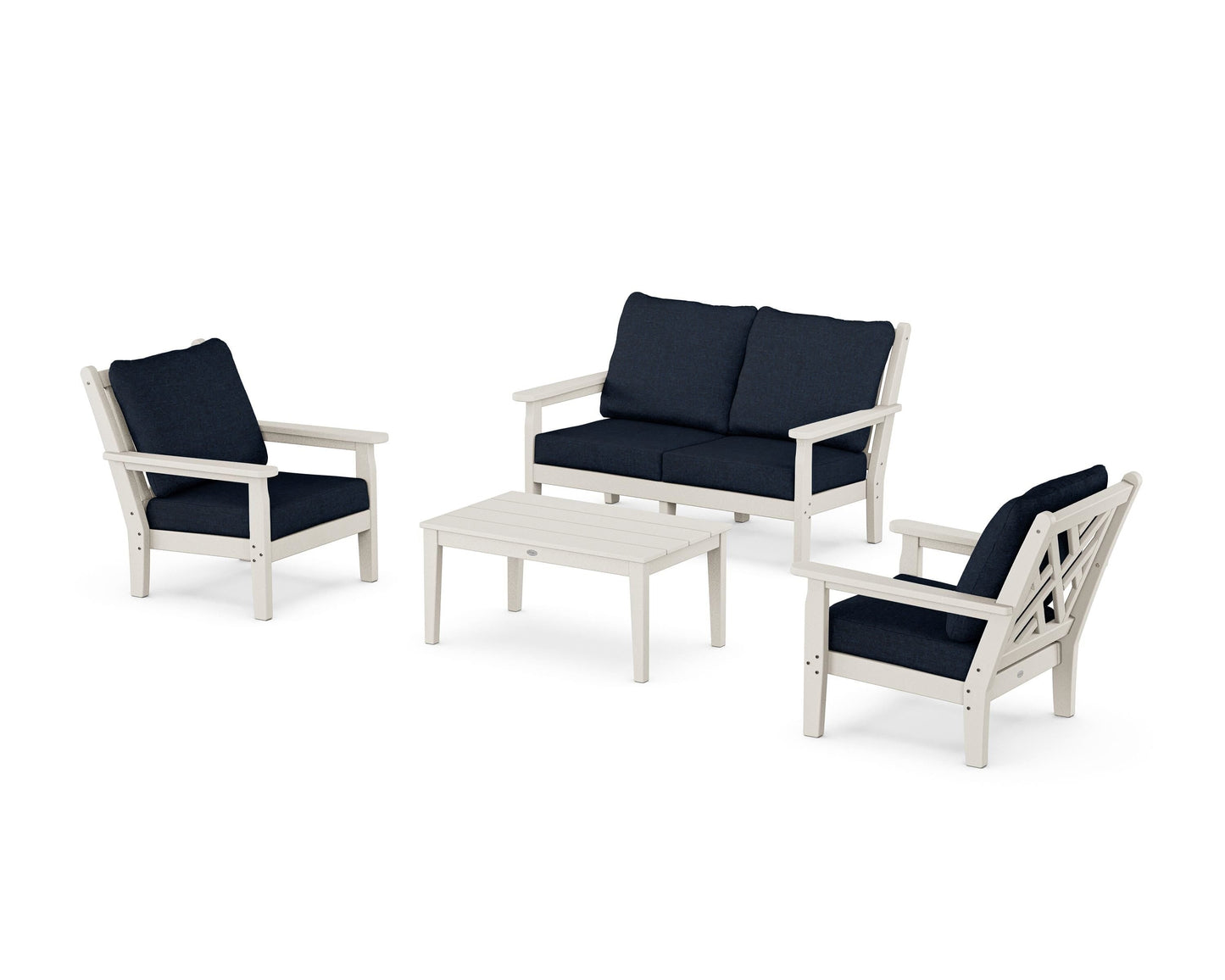 Chippendale 4-Piece Deep Seating Set with Loveseat
